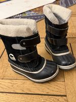 Sorel Winter Boots size 28 Black Waterproof Velcro Kid
