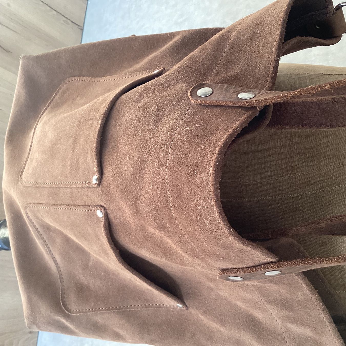 Borse da donna: Sac en bandoulière, en daim, – Usato da Agiez venduto da Beve15 7