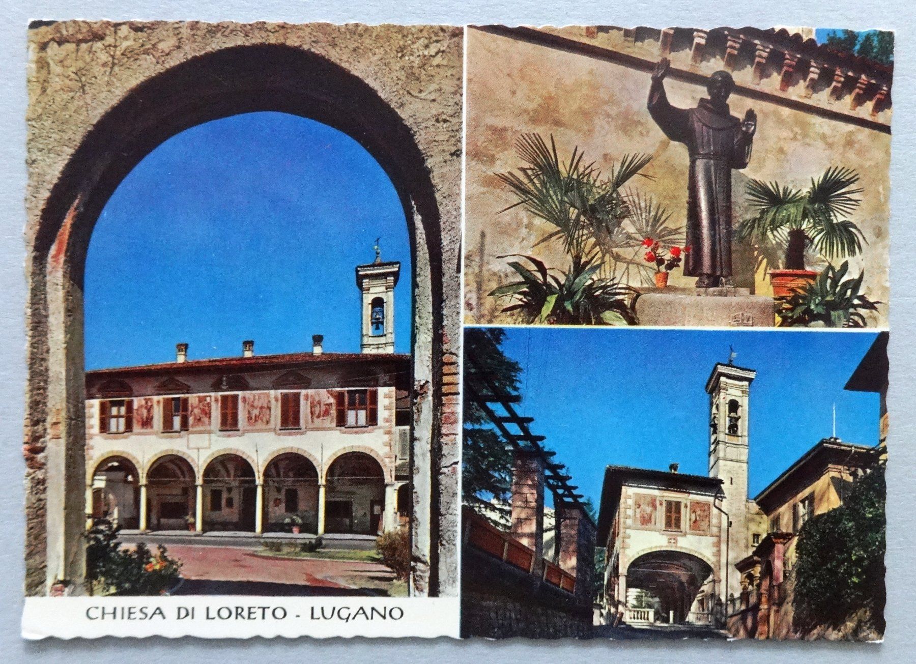 Ansichtskarten: Chiesa di Loreto - Lugano – Gebraucht aus Fétigny von Billy2miny
