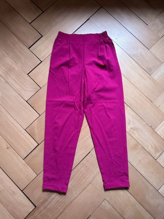 BERSHKA - Stoffhose fuchsia S