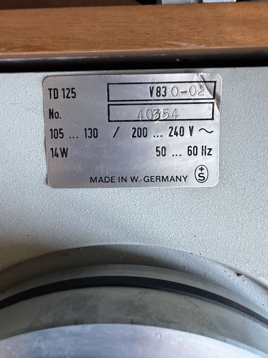 Thorens Giradischi: Thorens TD 125 – Usato da Schlatt ZH venduto da fila345 1
