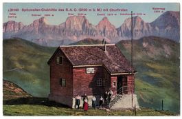 Flumserberge, Spitzmeilen-Clubhütte SAC, um 1910