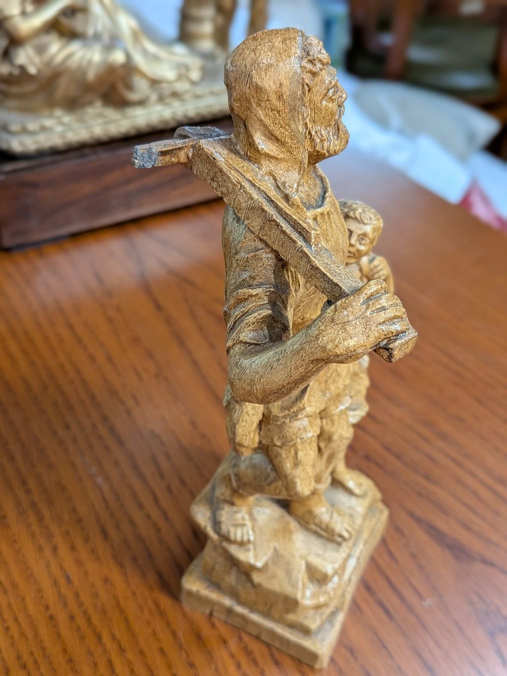 Statuette: Wilhelm Tell Figur Holz geschnitzt – Usato da Schönenwerd venduto da kybi 2