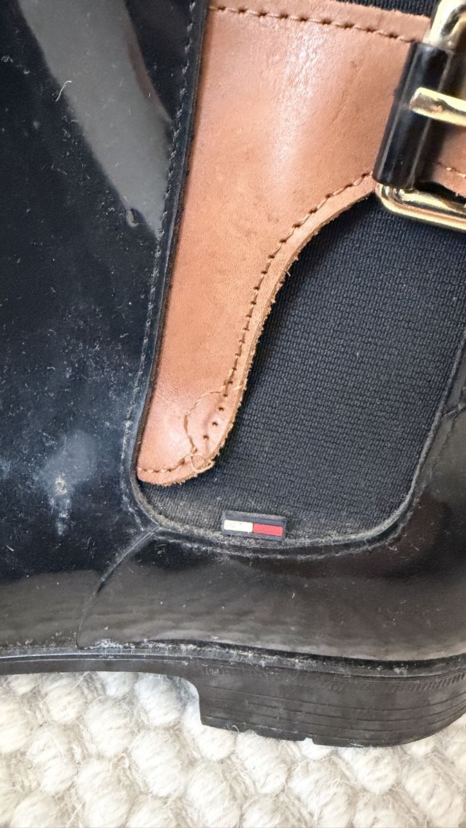 Tommy Hilfiger Scarpe da donna: Tommy Hilfiger Black Rain Boots, Size 41 worn! – Difettoso da Zürich venduto da kor_pm27 6
