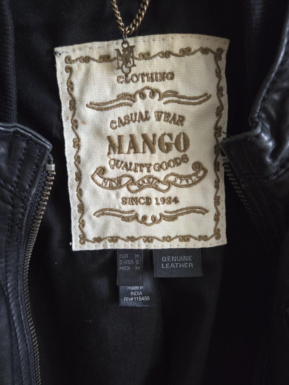 Mango Giacche: Lederjacke Mango Grösse 36 schwarz – Usato da Rüti ZH venduto da nad_bzv2 1