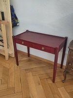 Vintage Beistelltisch Holz rot