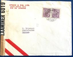 1942 Brasilien Zensurbrief Río de Janeiro - Rheinfelden