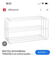 MID.YOU Schuhregal 73/40/28,5 cm weiss