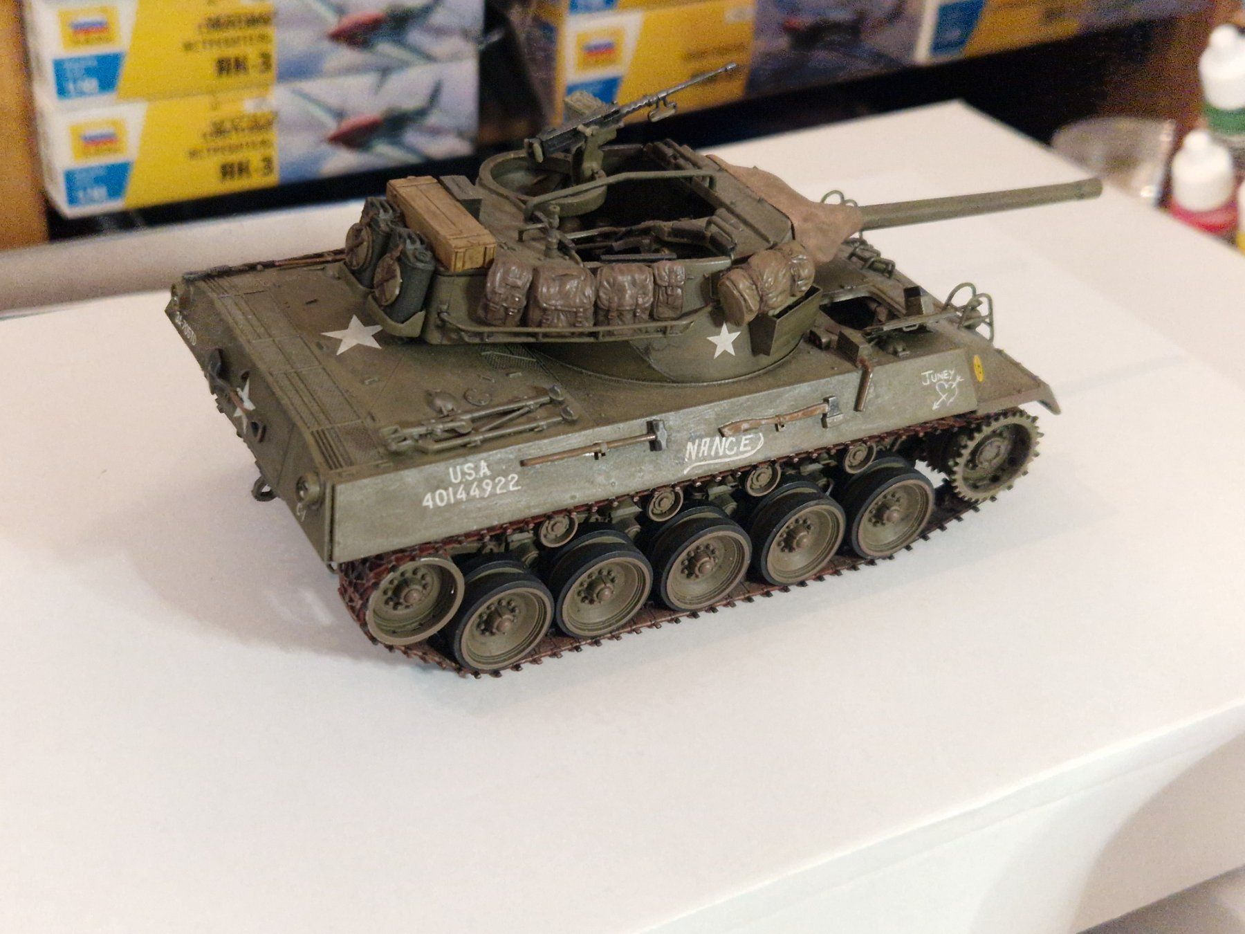 Kit di modellismo & Modellini statici: 1/35 M18 Hellcat tank gebaut – Usato da Ponte Capriasca venduto da nikfolle 1