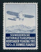 Vorläufer 1913** Flugpost V Herisau, ZS 375.00