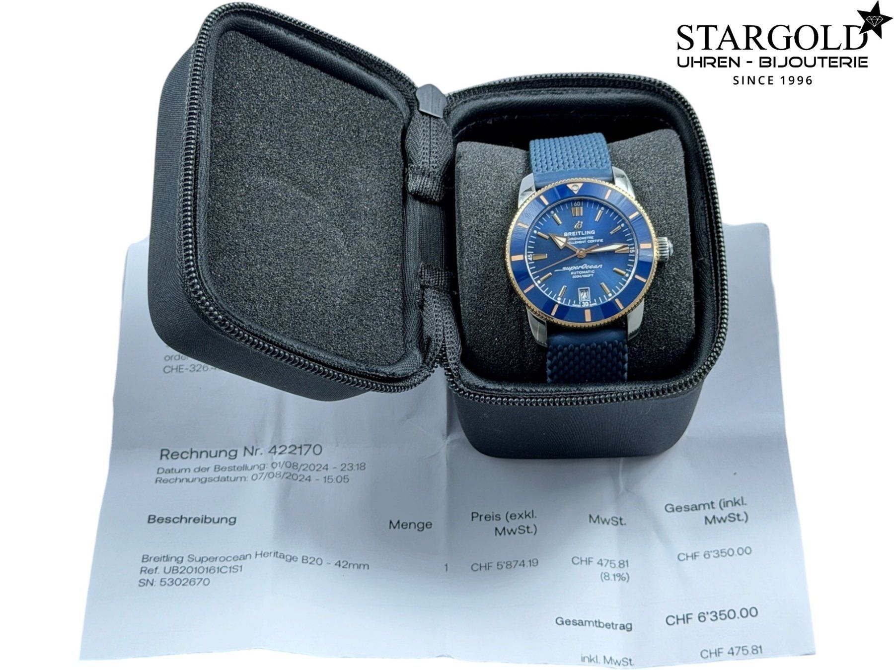 Breitling Orologi: Breitling Superocean Heritage - UB2010 – Usato da Zürich venduto da Stargold-Uhren 1