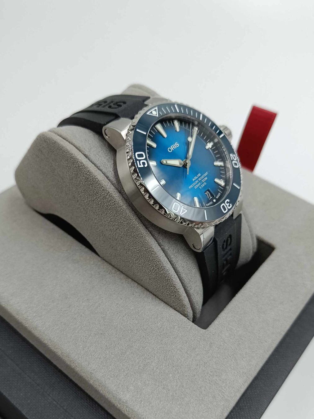 Oris Orologi: ORIS "AQUIS DATE CALIBRE 400" MIT BLAUEM ZIFFERBLATT – Nuovo (secondo la descrizione) da Luzern venduto da EdiGem 4