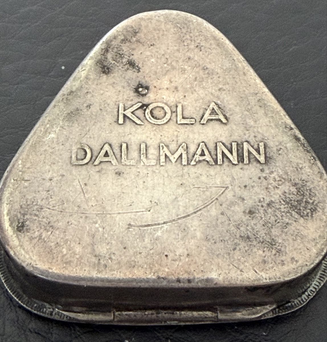 Barattoli: Kola Dallmann Dose um 1920, versilbert, selten – Usato da Binningen venduto da Cchatz 5