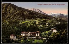 AK Passugg, Kurhaus mit Schulhaus