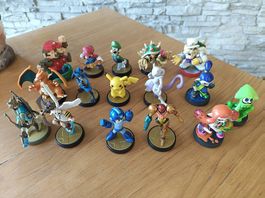 Große Nintendo amiibo Sammlung (16 Figuren) 