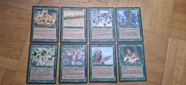 Magic The Gathering 8x Vintage Grün – Ice Age, Alliances, Mi