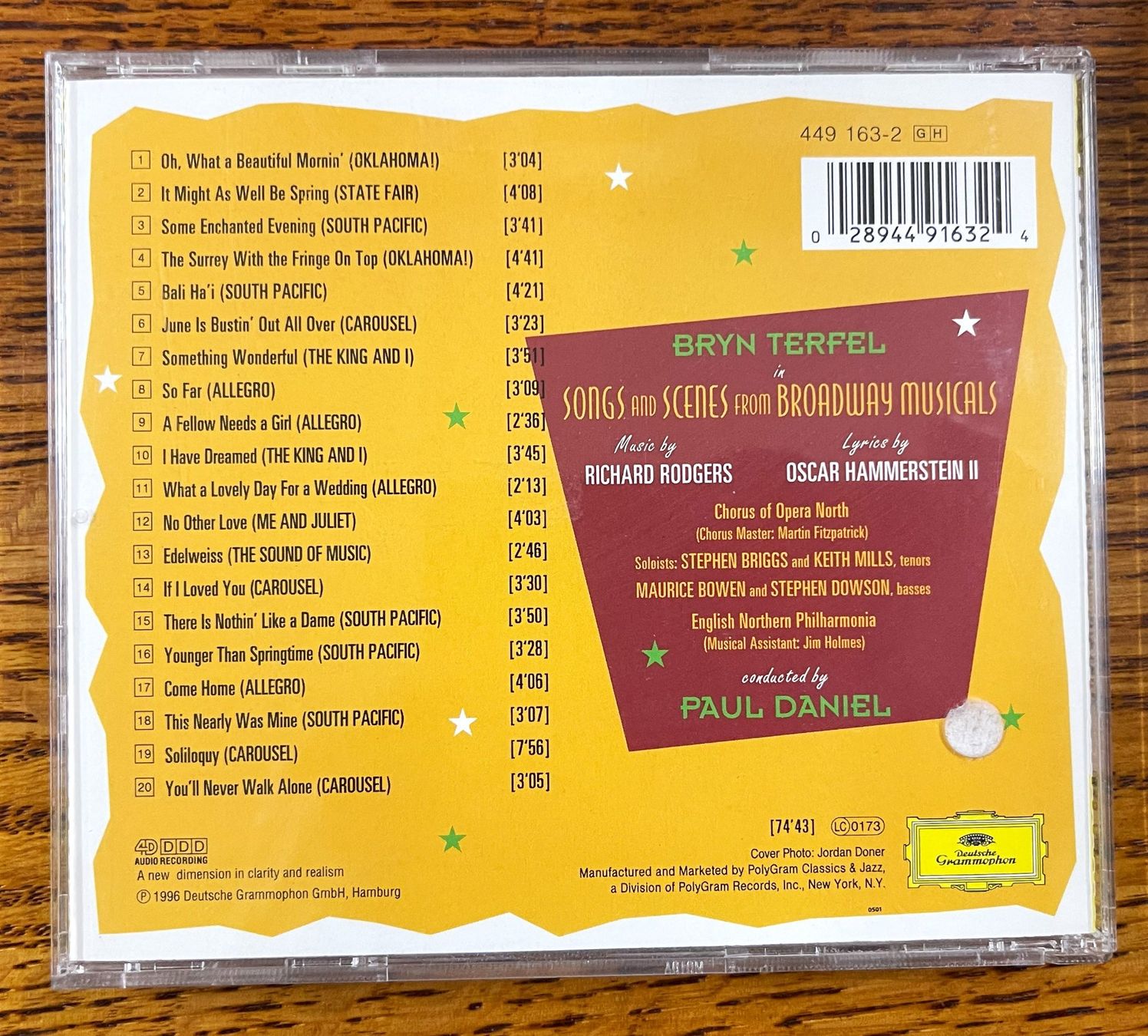 CD: BRYN TERFEL: SOMETHING WONDERFUL CD – Usato da Oftringen venduto da Vucki 1