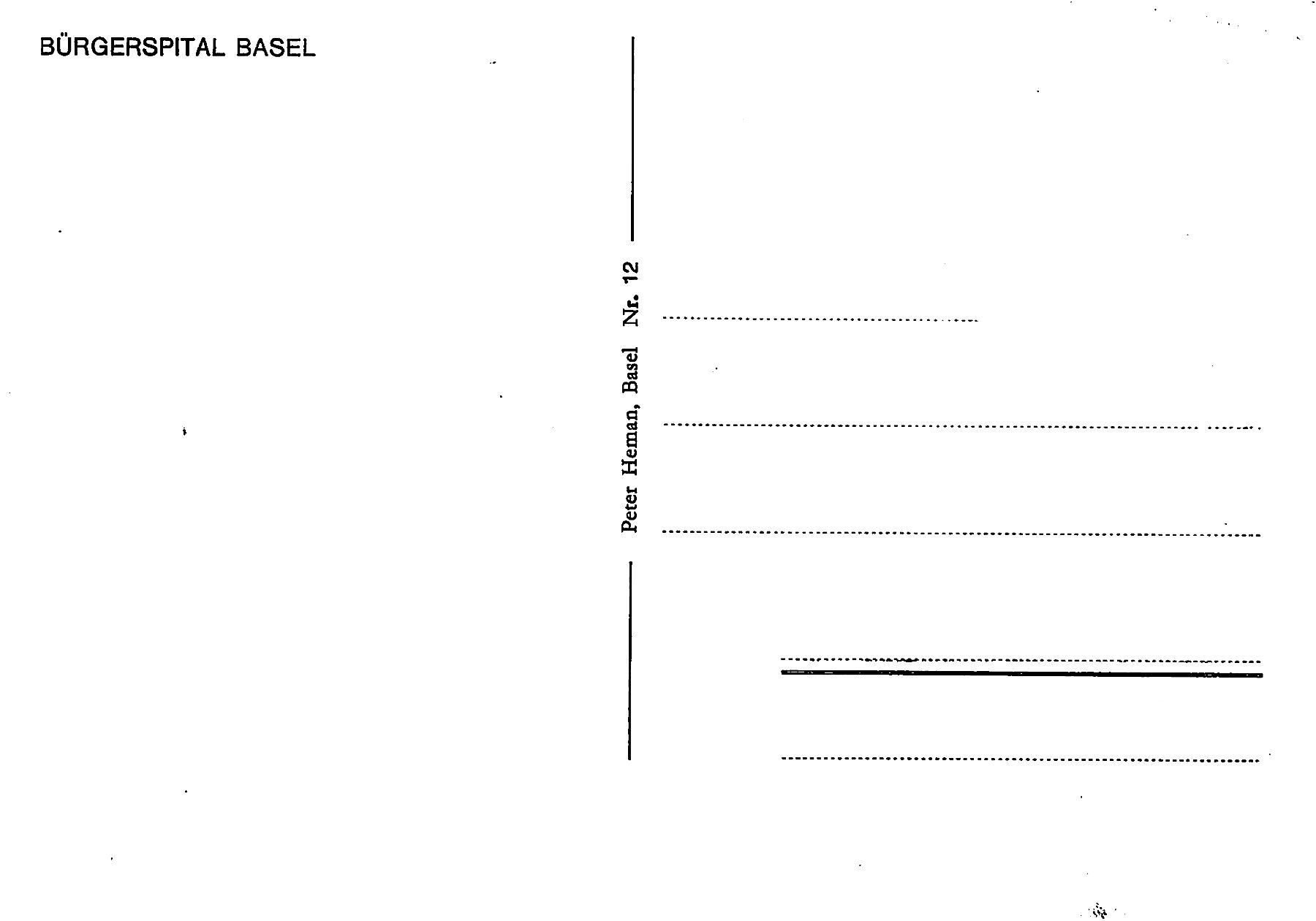 Cartoline postali: 3x Basel, Bürgerspital – Usato da Ottikon b.Kemptth. venduto da Neptun1974 5