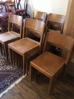 *RAUSVERKAUF* 23 Stühle massiv Holz stapelbar