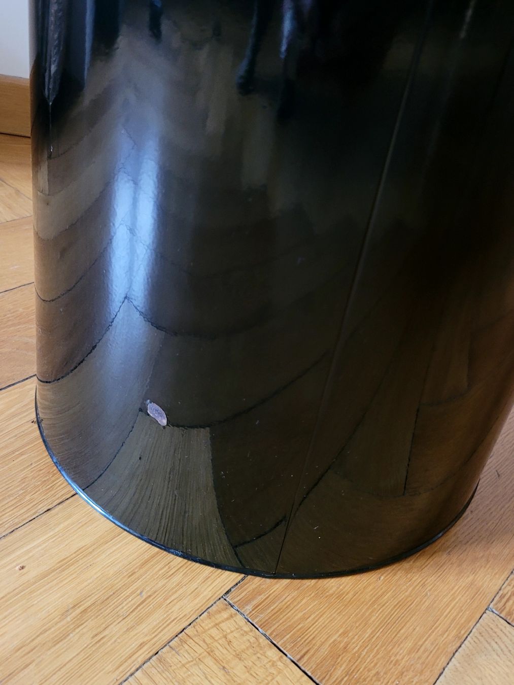 Cestini per rifiuti: Mülleimer, schwarz, Metall, 65x27cm – Usato da Bern venduto da MoeDoe 1