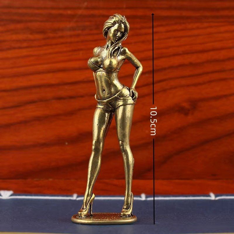Statuette: Sexy Frau Figur aus Messing – Nuovo (secondo la descrizione) da Uerkheim venduto da Kaufoption