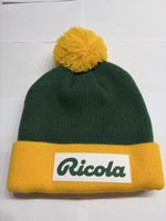 Ricola Mütze grün gelb Neu ungebraucht.