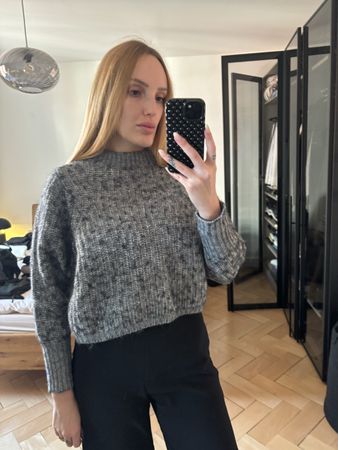 Pull en laine gris Set