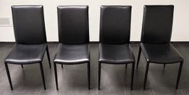 4x Stühle, ideal für Esszimmer, Küche oder Büro, schwarz