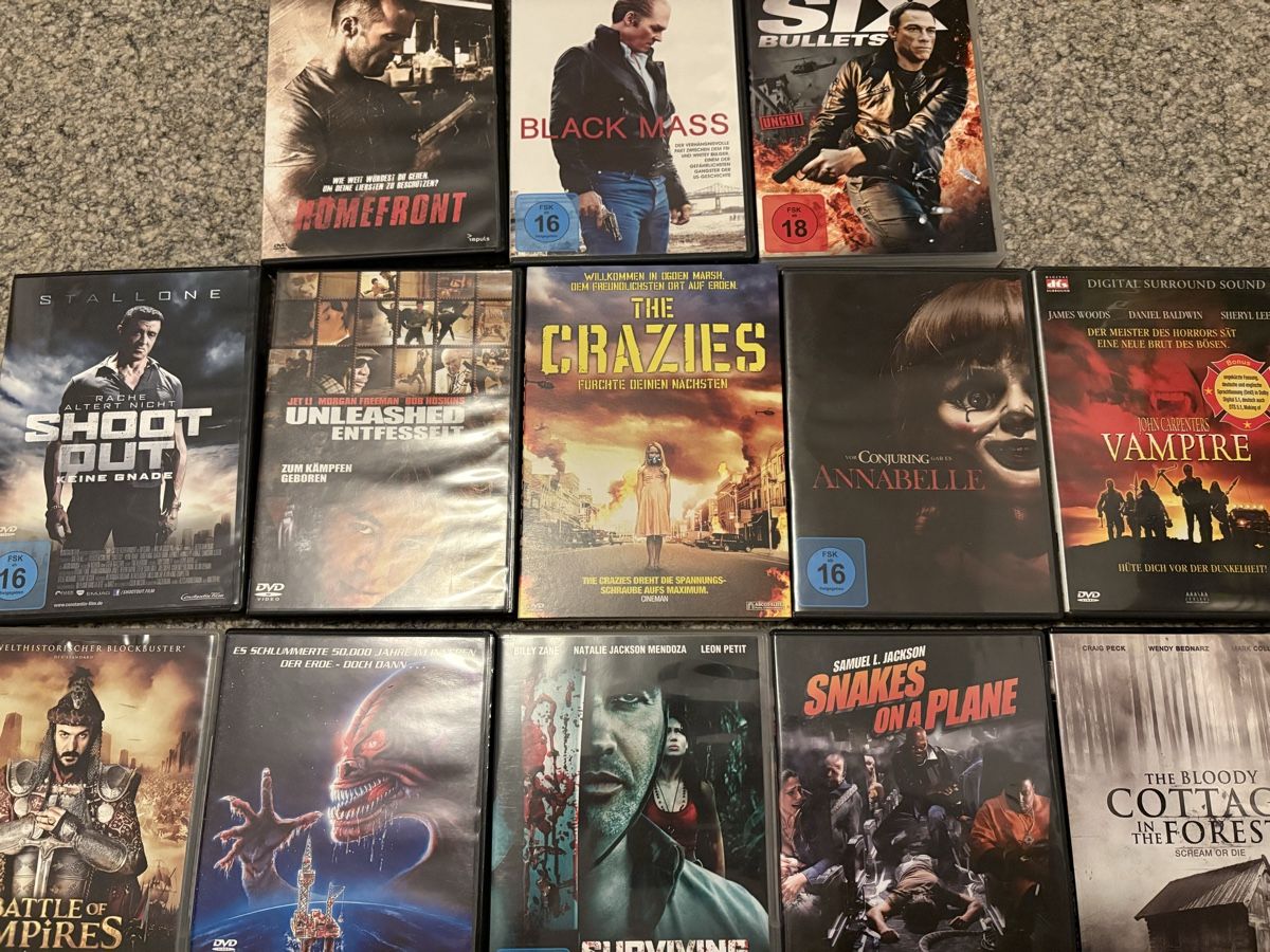 Tutti i DVDs: DVDs action n horror SET neu – Nuovo (secondo la descrizione) da Herzogenbuchsee venduto da warrior77 1