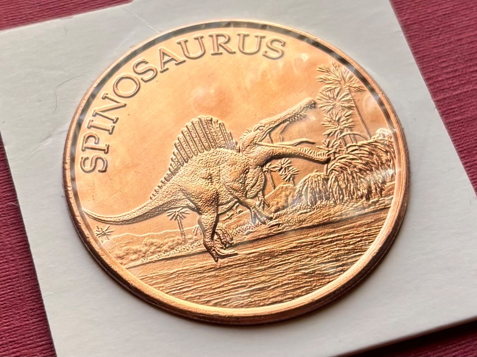 Medaglie: USA Unze Kupfer Spinosaurus – Nuovo (secondo la descrizione) da Speicher venduto da CH-Schatzkammer