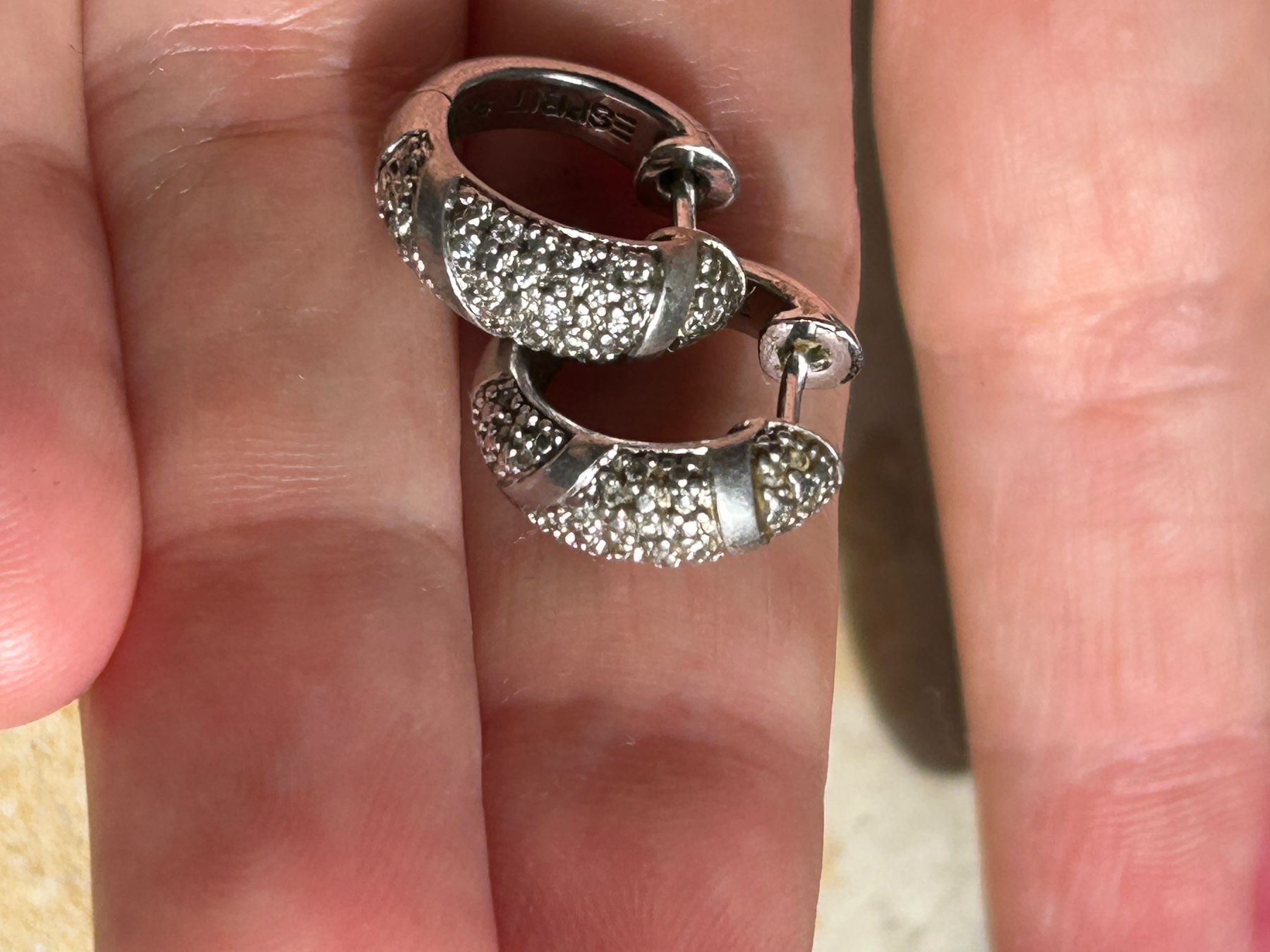 Esprit Orecchini pendenti & Orecchini a lobo: Esprit Kreolen in Silber (1.5cm) – Usato da Laufen venduto da Bellebellezza 2