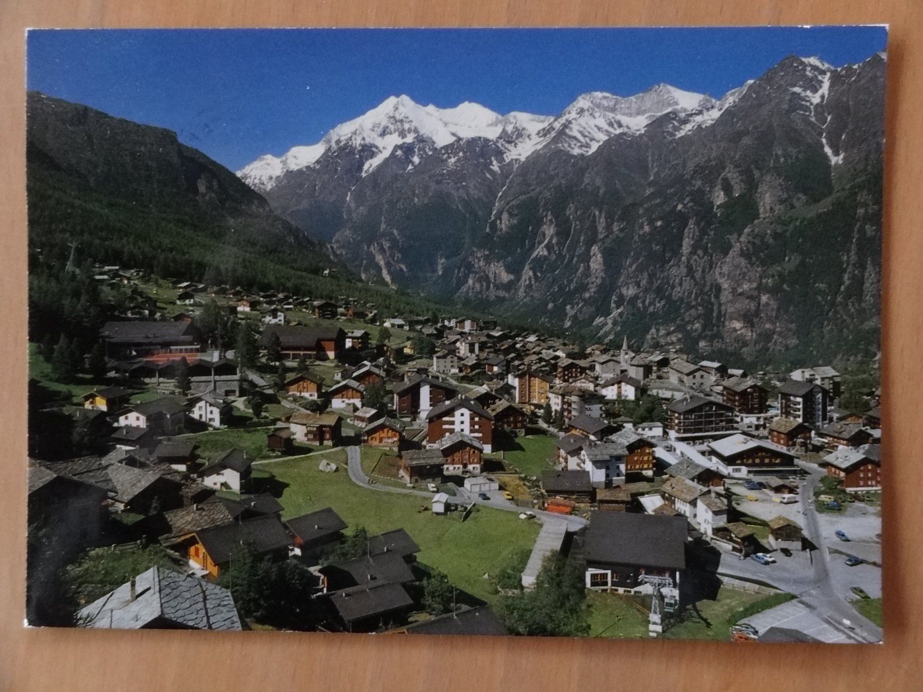 Cartoline postali: Grächen, Wallis - 1987 – Usato da St Léonard venduto da Riglin