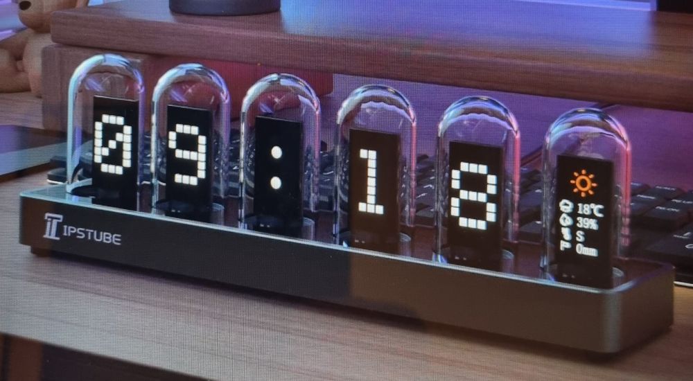 Elektronikuhr, Röhrenuhr, IPSTUBE, ips nixie tube clock (Neu (gemäss ...