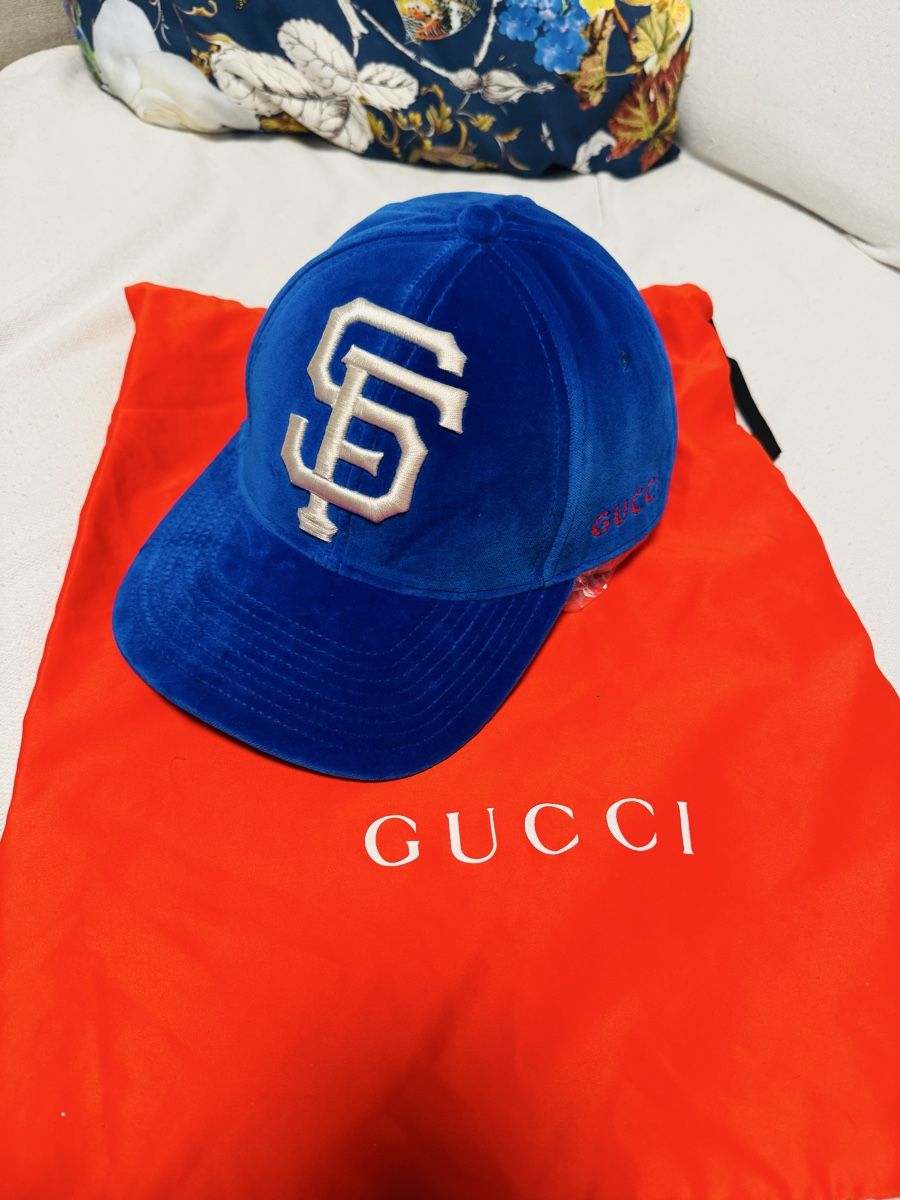 Gucci Copricapi, berretti & cappellini: Gucci Cap Baseball ! Neu! Samt Blau! – Nuovo e nell'imballaggio originale da Liestal venduto da Serge44