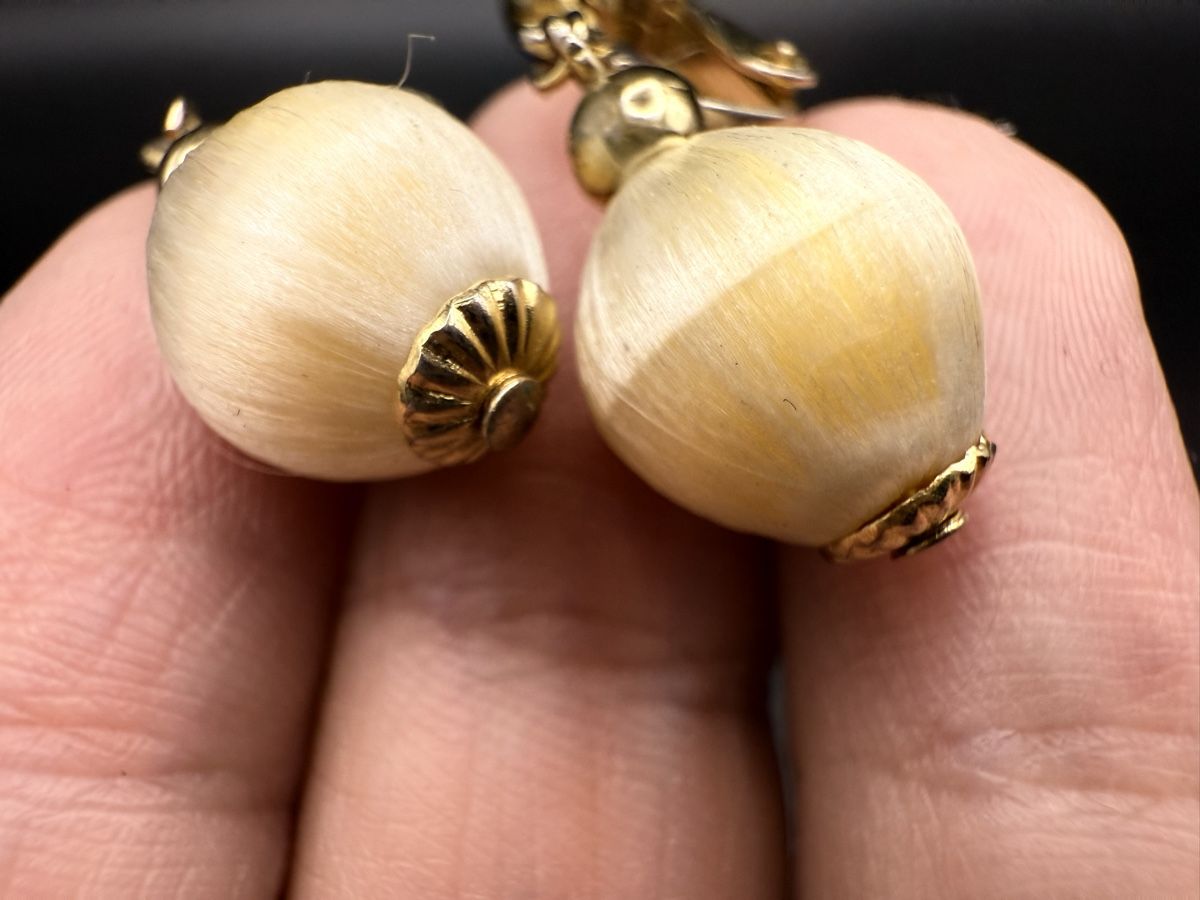 Orecchini pendenti & Orecchini a lobo: Vintage Goldfarbene Ohrringe – Usato da Lamone venduto da LaCantinaMagica 4