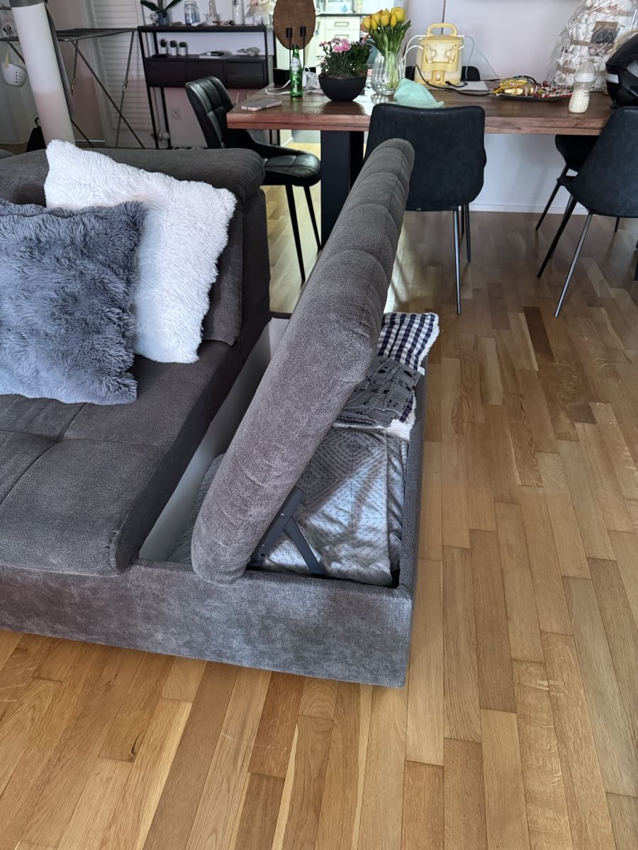 Divani: Sofa Wohnlandschaft U in Dunkelgrau – Usato da Uster venduto da dia_q97x 4