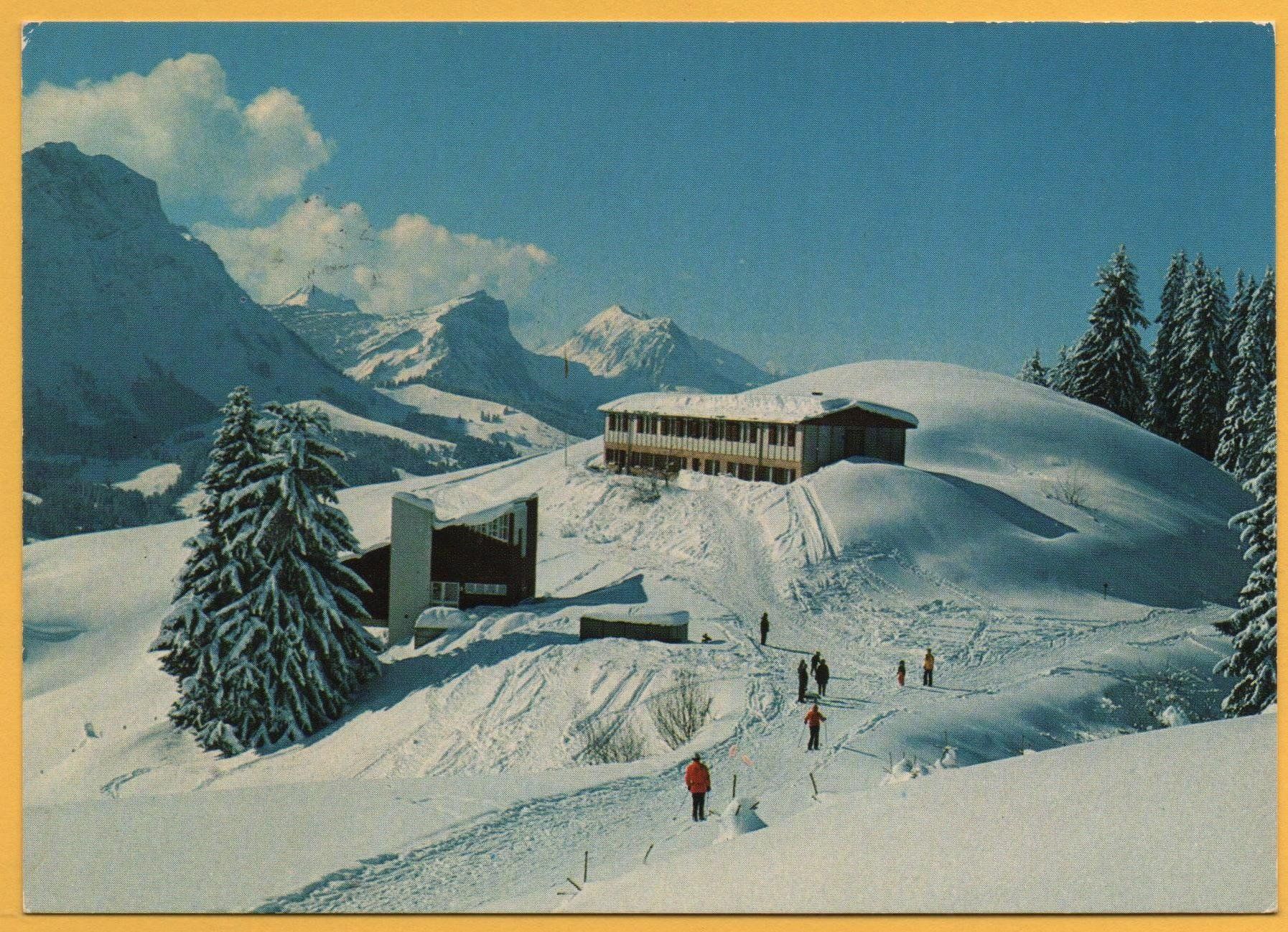 Ansichtskarten: MARBACH Ferienheim Schrattenblick Marbachegg, Skigebiet – Gebraucht aus Jona von philajona