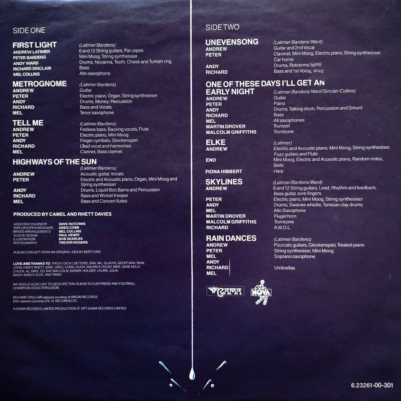 Dischi in vinile: Camel - Rain Dances (Prog Rock 1977) – Usato da Sargans venduto da Botanico 5