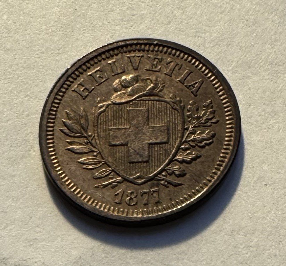 Alle Münzen: 1877 1 Rappen unz – Neu (gemäss Beschreibung) aus Kirchberg SG von Zenhad69