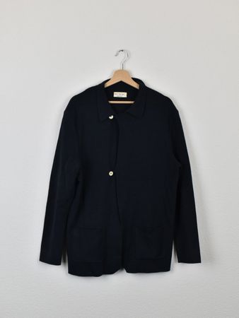 ma' ry' ya Strickjacke, blau, Gr.L, 100% Baumwolle