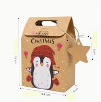 Geschenktüte aus Kraftpapier "Pinguin"