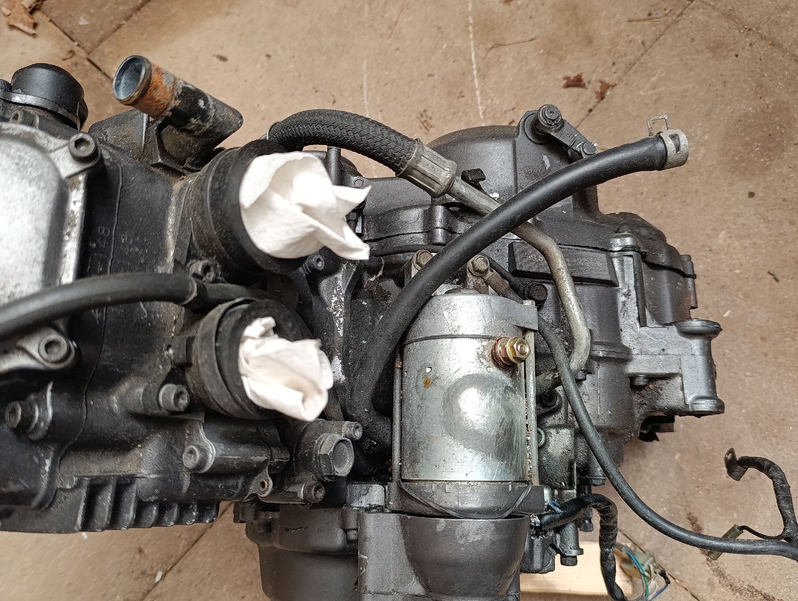 Yamaha Tutti i ricambio per moto: Yamaha XTZ 660 Tenere Motor – Usato da Thun venduto da FJ1200 1