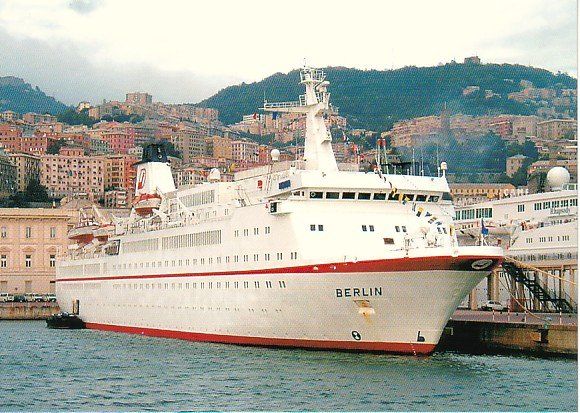 Cartoline postali: MS Berlin, Peter Deilmann – Usato da Zuerich venduto da OceanLinerPostcards