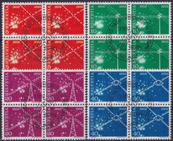 1952,Nr.309-312 Viererblöcke mit Ersttags-Stempel Kat: 100.-