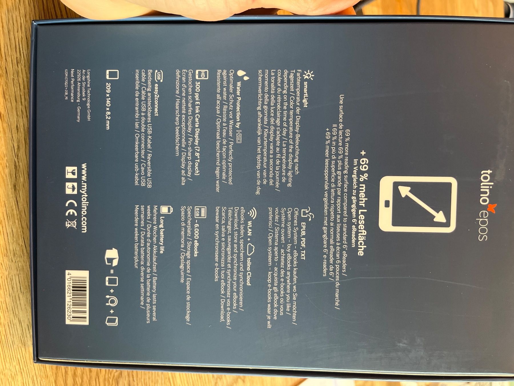 Tolino Tablet PC: Tolino Epos E-Reader mit  Hülle – Gebraucht aus Wetzikon ZH von Spikione 3