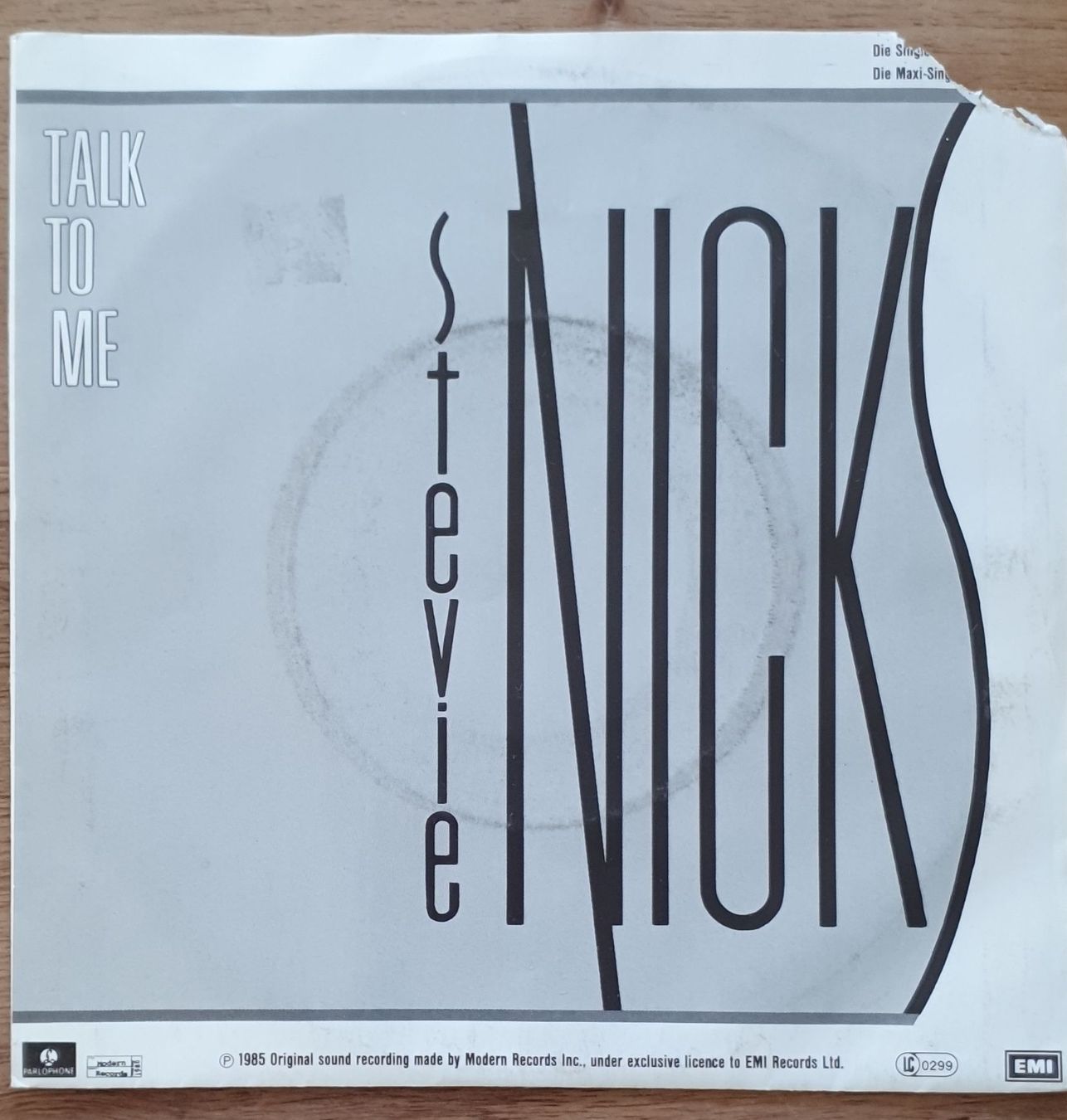 Dischi in vinile: Stevie Nicks Talk To Me Single Schallplatte – Usato da Sirnach venduto da dimitri1963
