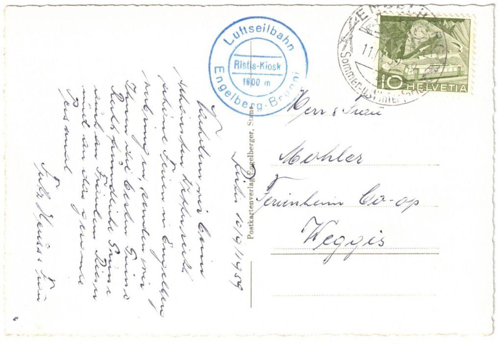 Cartes postales: Engelberg - Luftseilbahn Brunni – D'occasion à Binningen par Mountainrider 1