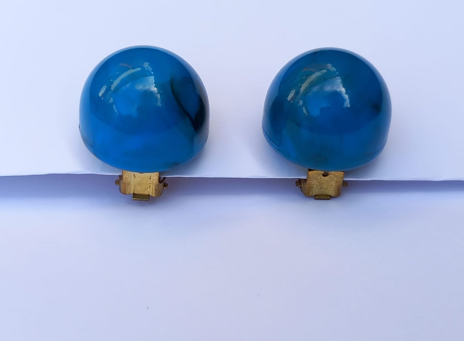 Orecchini pendenti & Orecchini a lobo: Vintage Kunststoff Ohrclips – Usato da Winterthur venduto da Jopf1 4