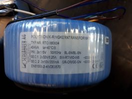transfo torique 404VA 2x32v + 2x10V