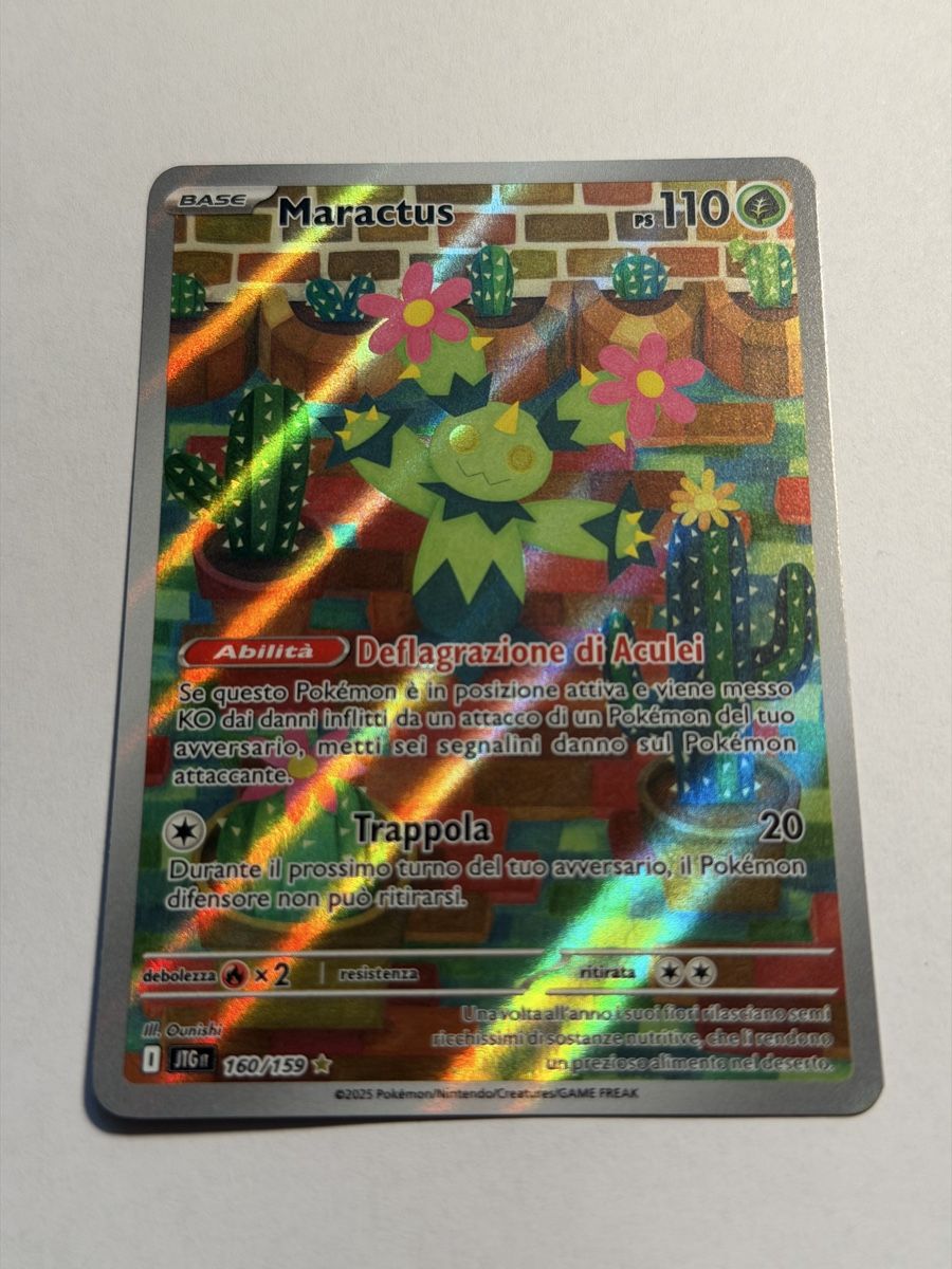 Pokémon Carte collezionabili: Pokemon Maractus AR 160/159 IT – Usato da Uster venduto da l_cards 1
